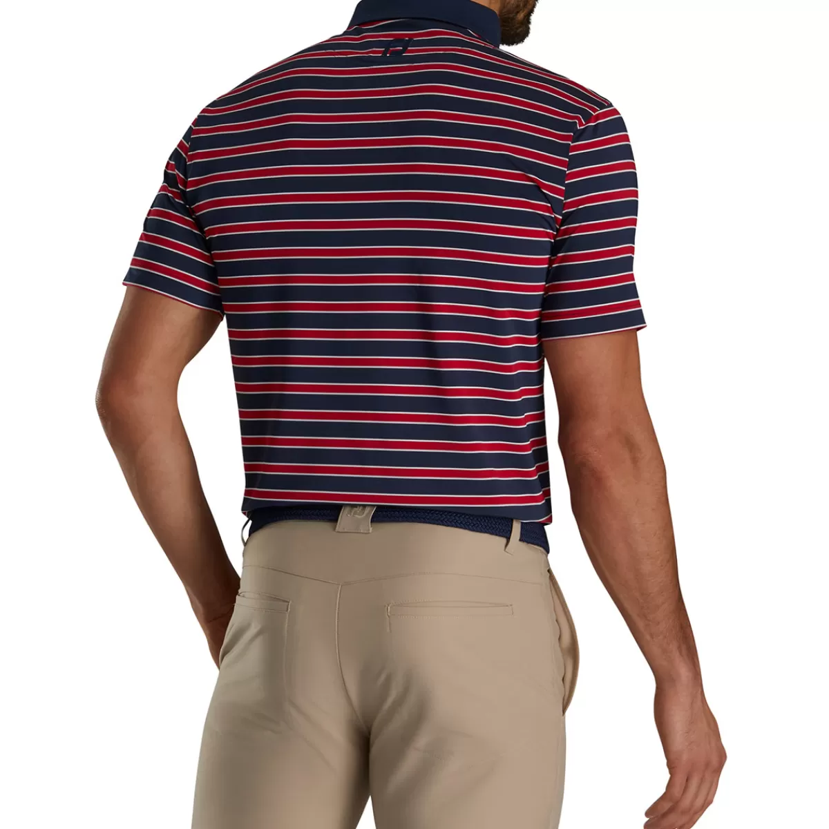 Sale Men's Centennial Collection Lisle Stripe Golf Polo Shirt Men Men's Golf Polo Shirts