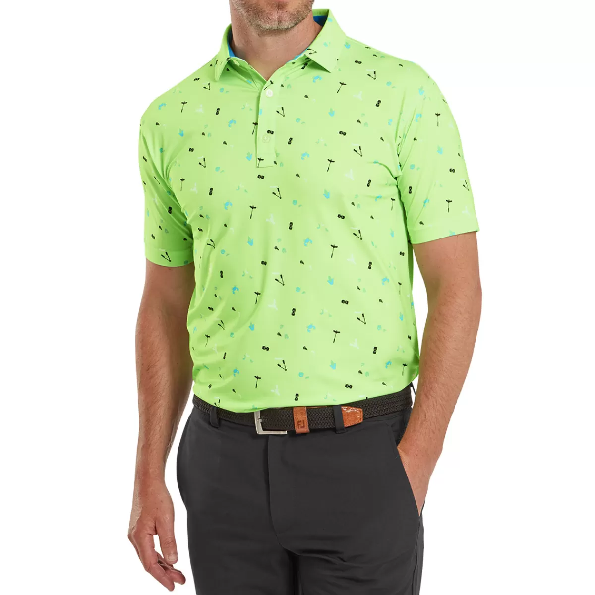 Clearance FootJoy Men's Clam Bake Golf Polo Shirt Green