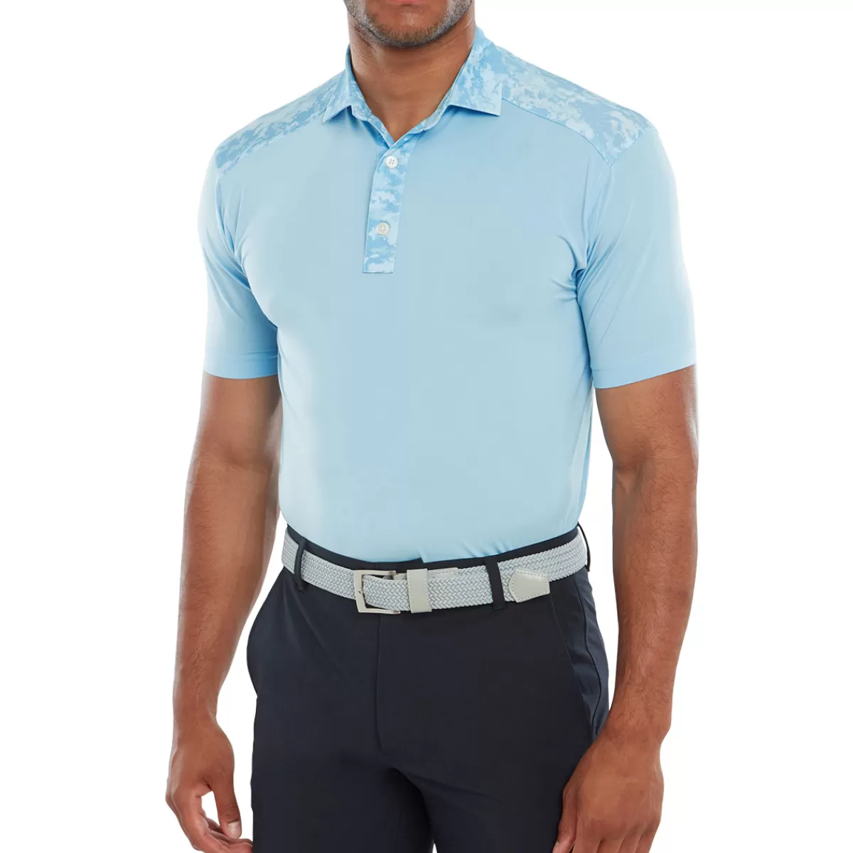 Fashion FootJoy Men's Cloud Camo Trim Golf Polo Shirt