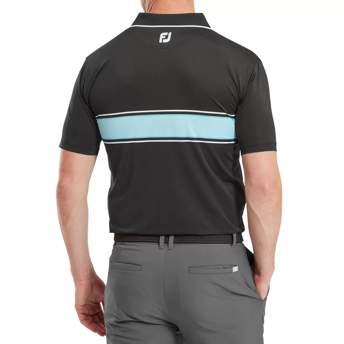 Discount FootJoy Men's Engineered Pin Stripe Golf Polo Shirt