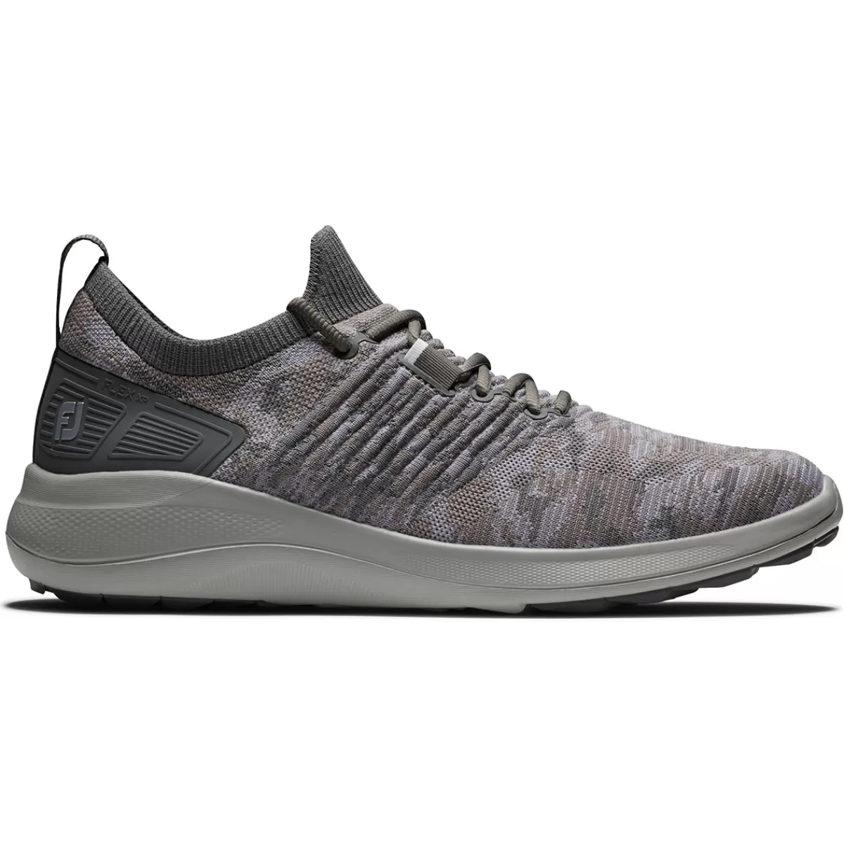 Cheap FootJoy Men's Flex Xp Camo Waterproof Spikeless Golf Shoes Grey