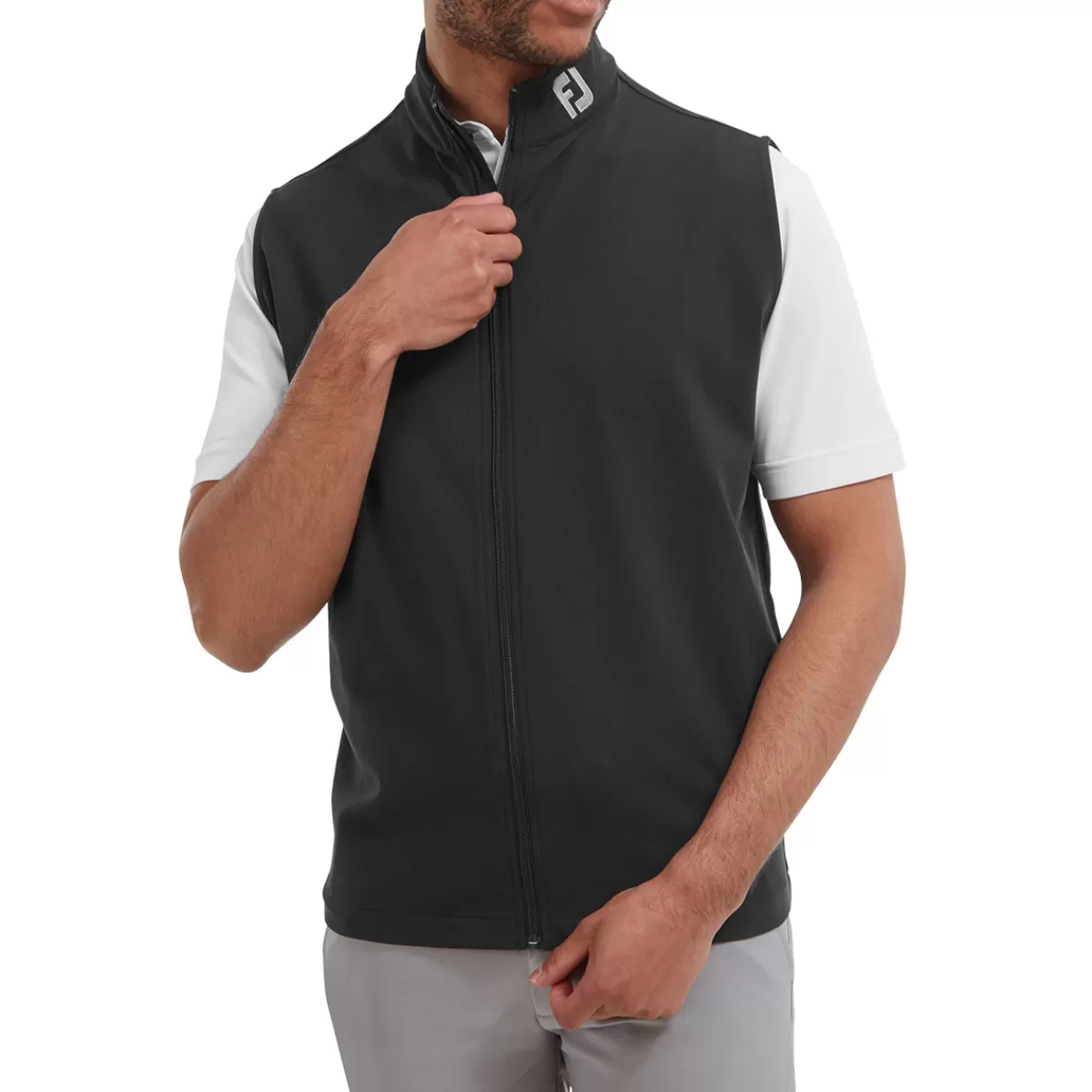 Clearance Men's Full Zip Knit Golf Vest Men Men's Golf Jackets