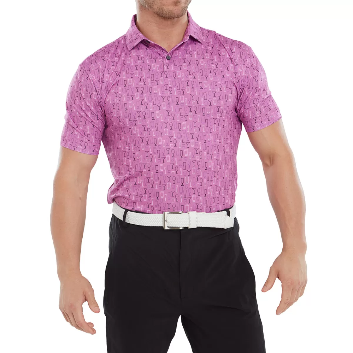 Discount FootJoy Men's Glass Print Golf Polo Shirt