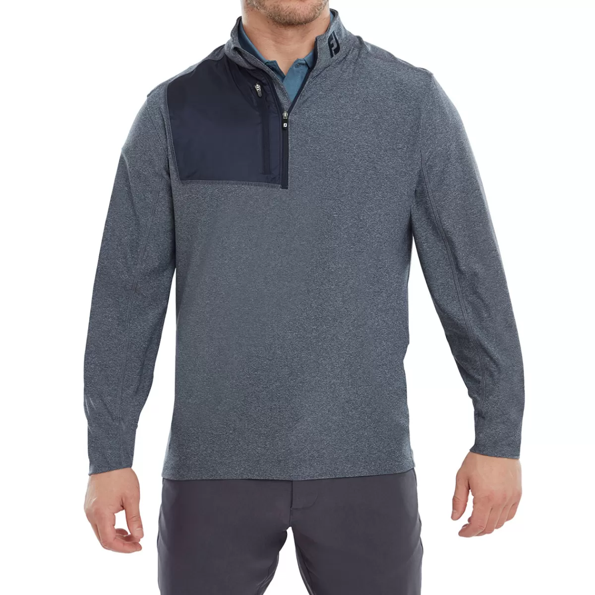 Hot Men's Heather Chill-Out Xp Golf Midlayer Men Men's Golf Sweaters