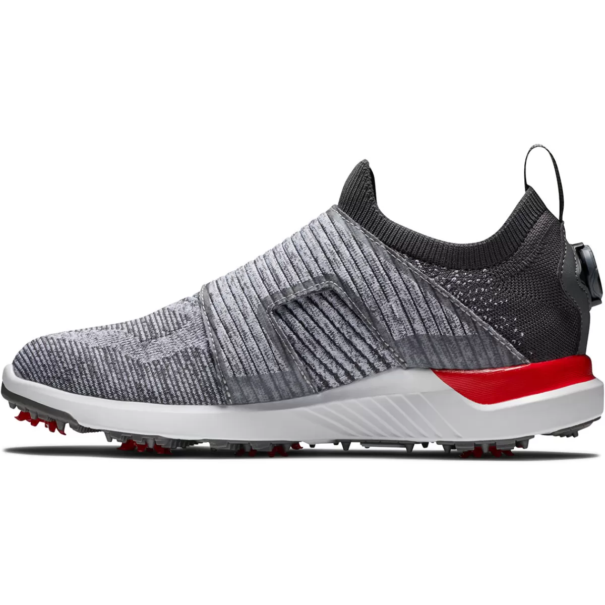 Store FootJoy Men's Hyperflex Boa Waterproof Spiked Golf Shoes Grey/Red
