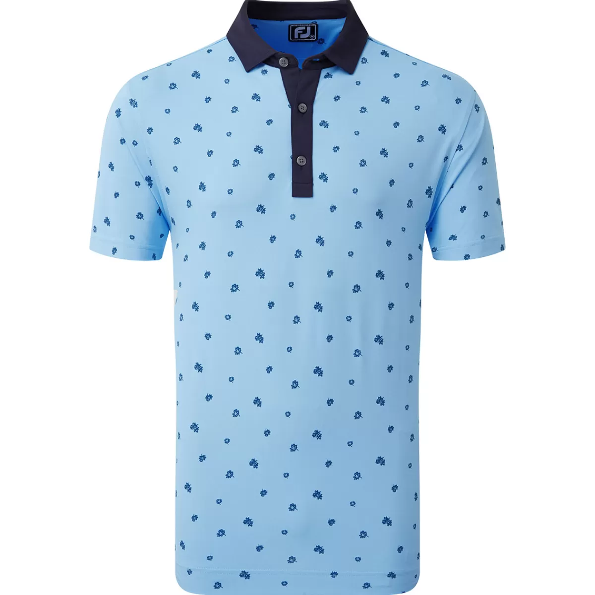 Best Sale FootJoy Men's Scattered Floral Golf Polo Shirt