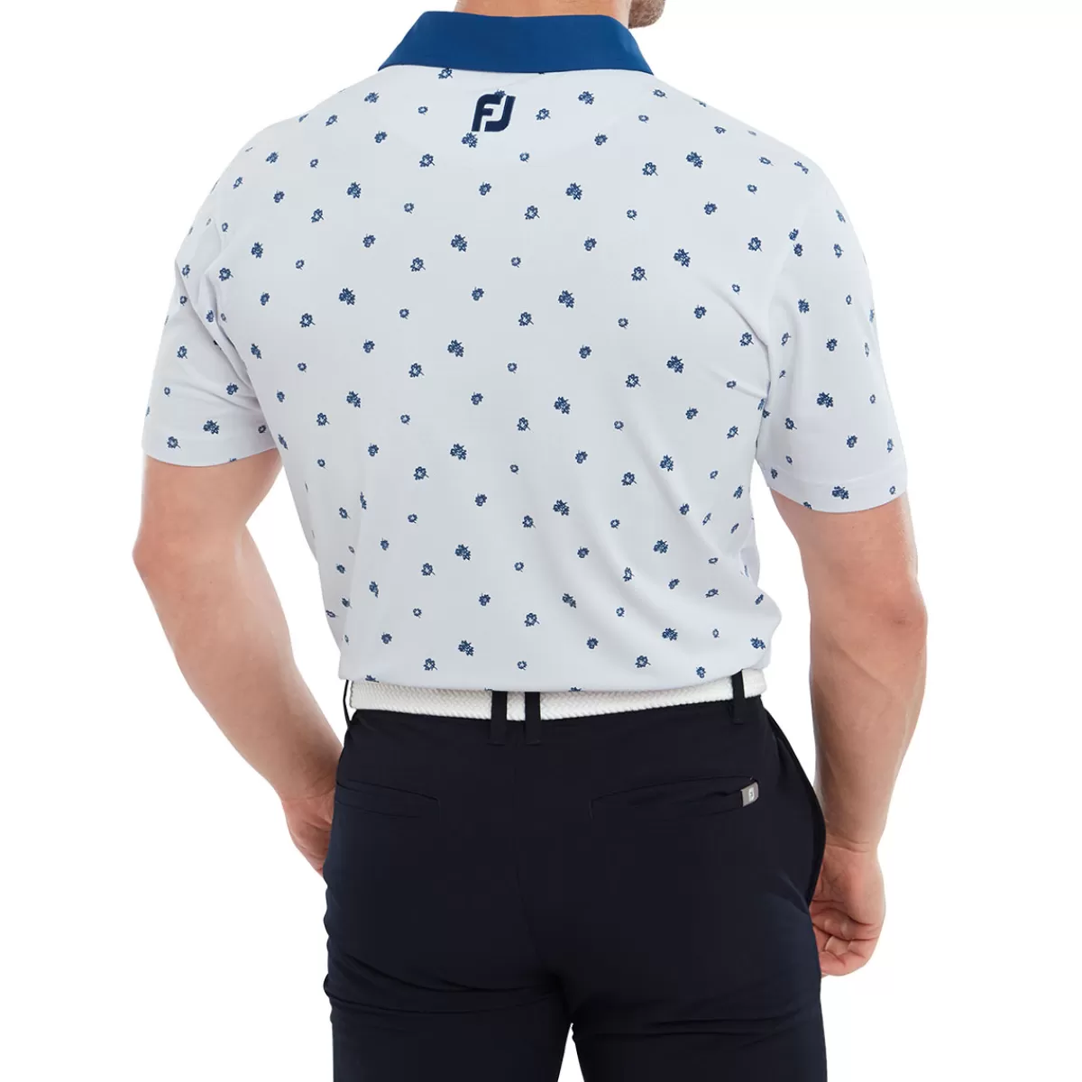 Online Men's Scattered Floral Golf Polo Shirt Men Men's Golf Polo Shirts