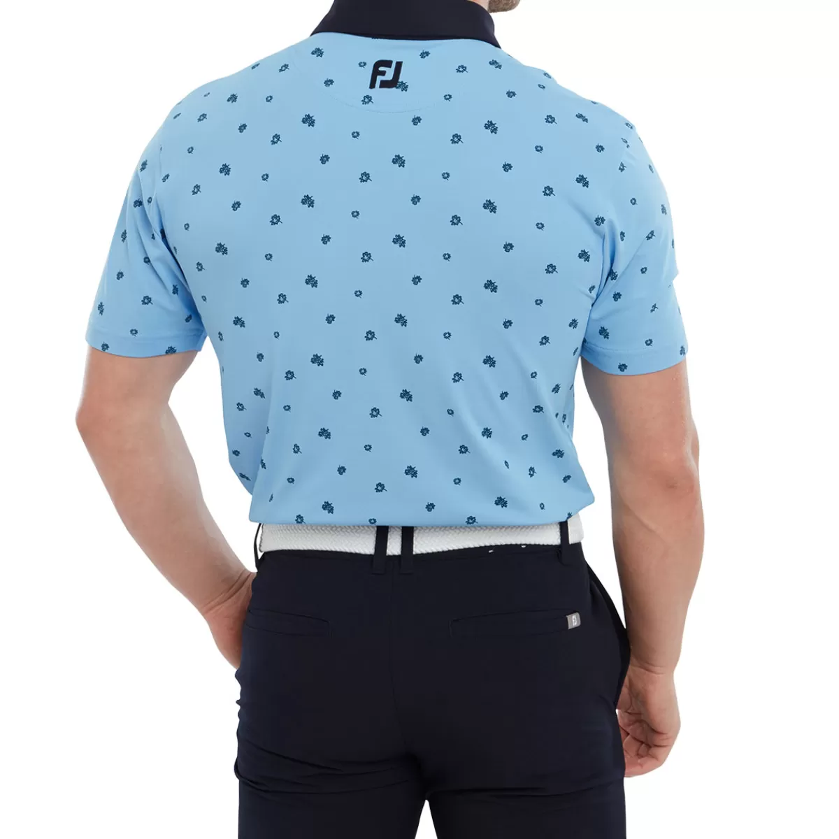 Online Men's Scattered Floral Golf Polo Shirt Men Men's Golf Polo Shirts