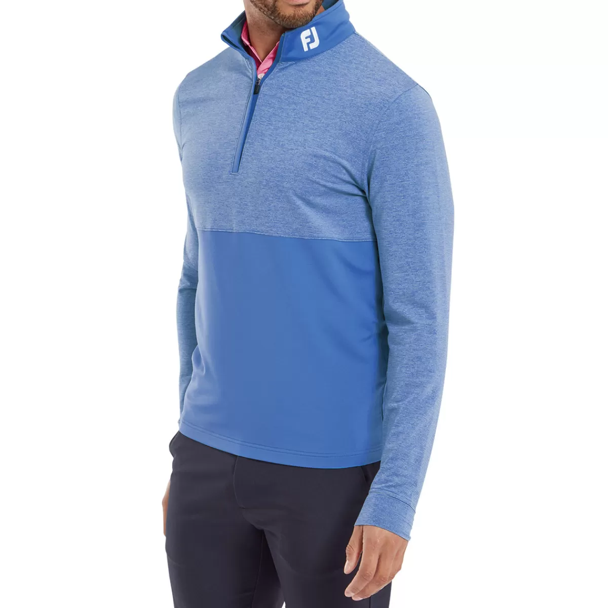 Store Men's Spaced Dye Blocked Chill-Out Golf Mid Layer Men Men's Golf Sweaters