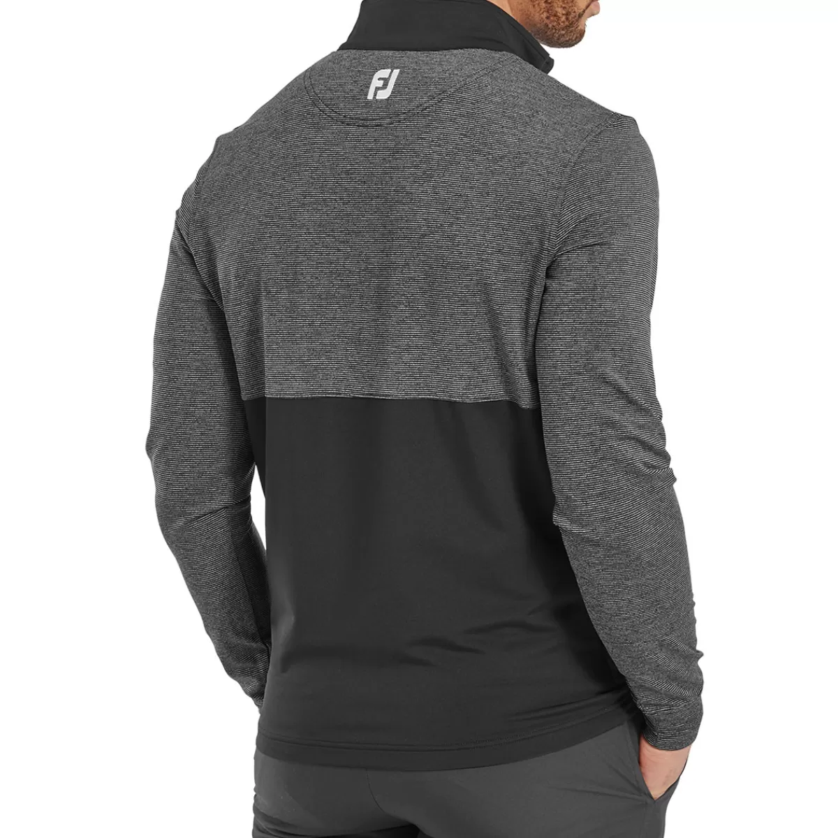 Store Men's Spaced Dye Blocked Chill-Out Golf Mid Layer Men Men's Golf Sweaters
