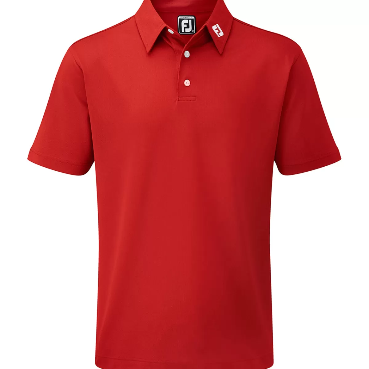 Store FootJoy Men's Stretch Pique Solid Colour Golf Polo Shirt