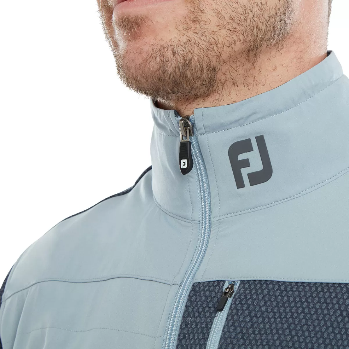 New FootJoy Men's Thermoseries Hybrid Golf Jacket Grey/Charcoal