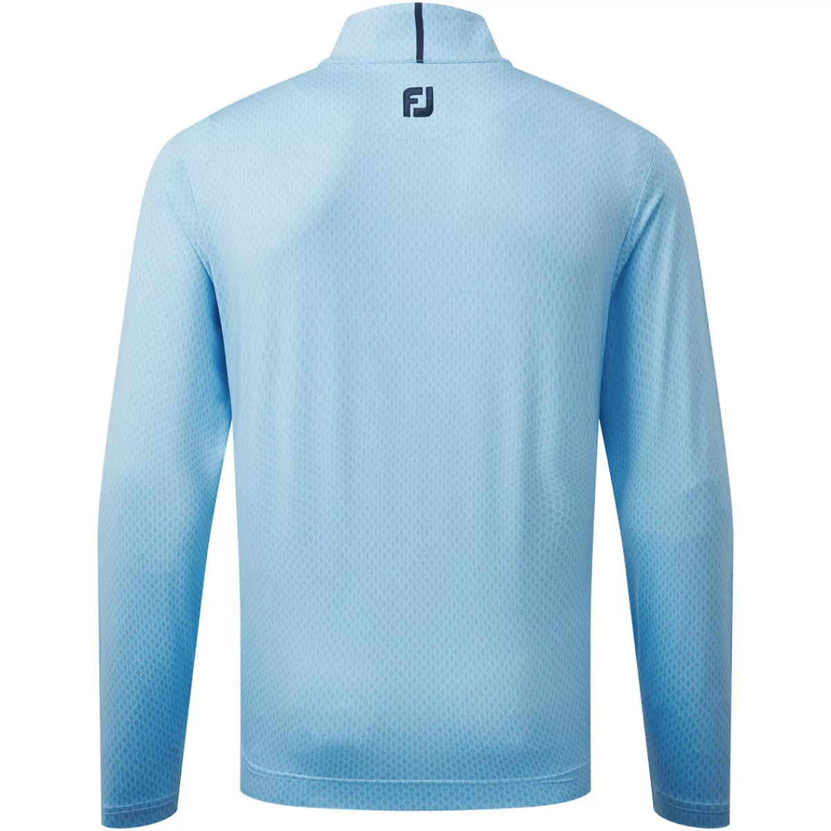 Discount Men's Tonal Print Knit Half Zip Golf Mid Layer Men Men's Golf Sweaters