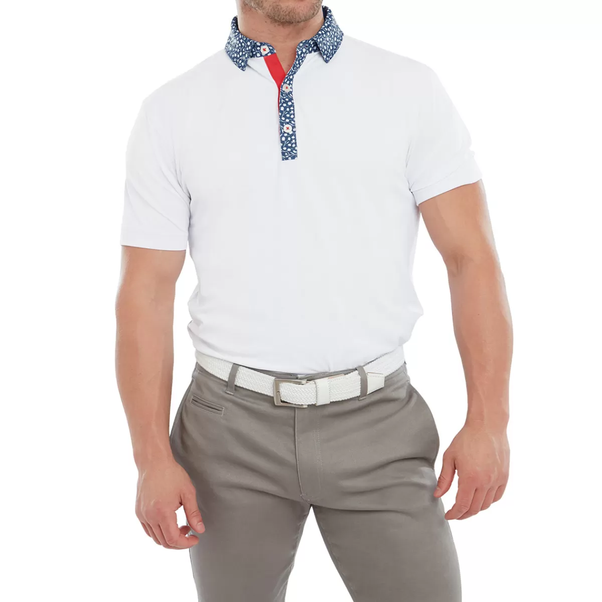 Online FootJoy Men's Tossed Tulip Trim Golf Polo Shirt