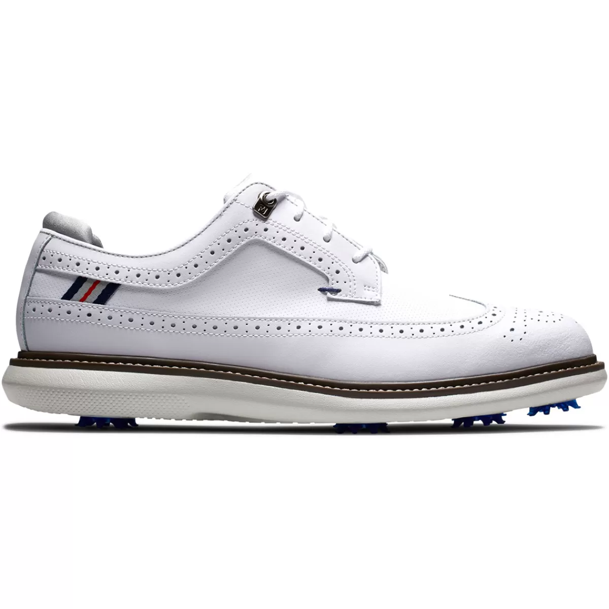 New FootJoy Men's Traditions Long Wing Waterproof Spiked Golf Shoes