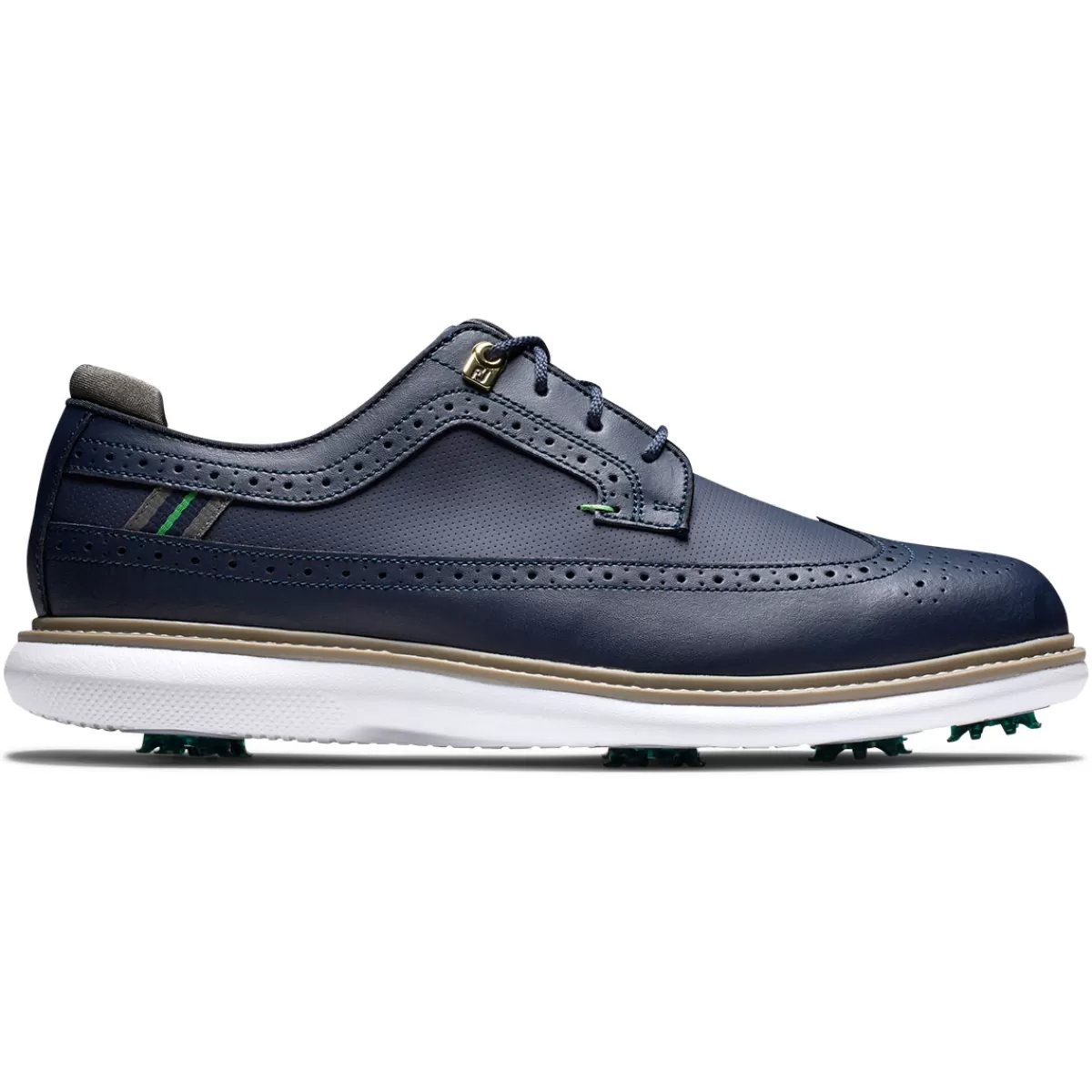 Shop FootJoy Men's Traditions Long Wing Waterproof Spiked Golf Shoes