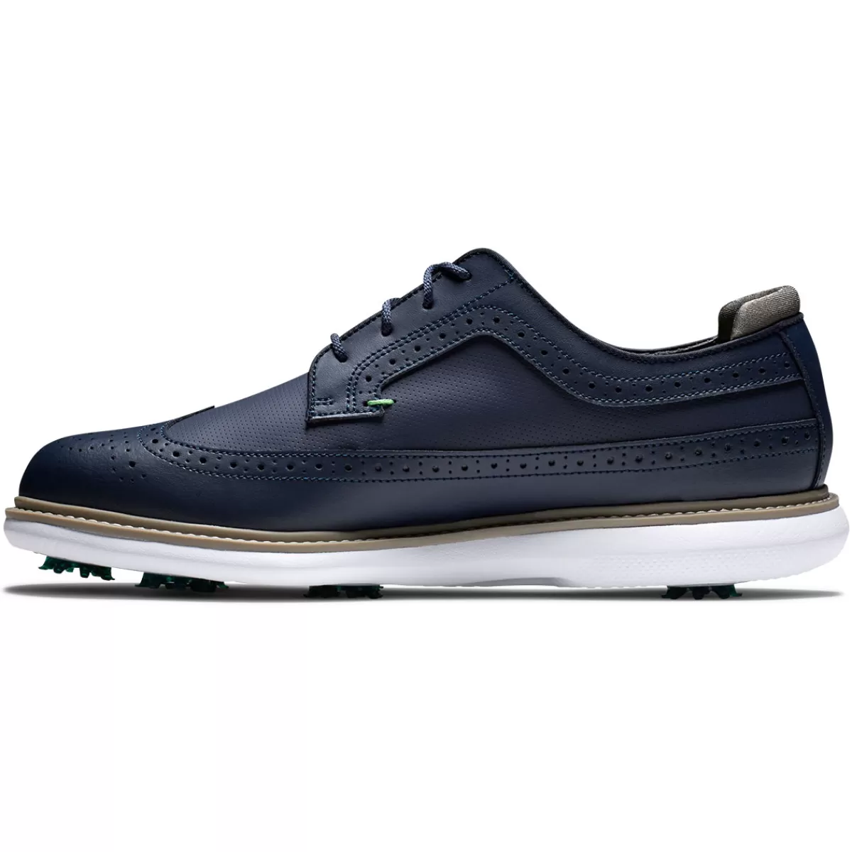 Shop FootJoy Men's Traditions Long Wing Waterproof Spiked Golf Shoes