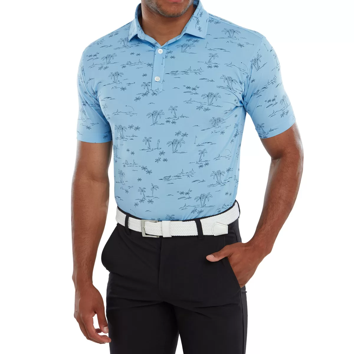 Online FootJoy Men's Tropic Golf Print Polo Shirt