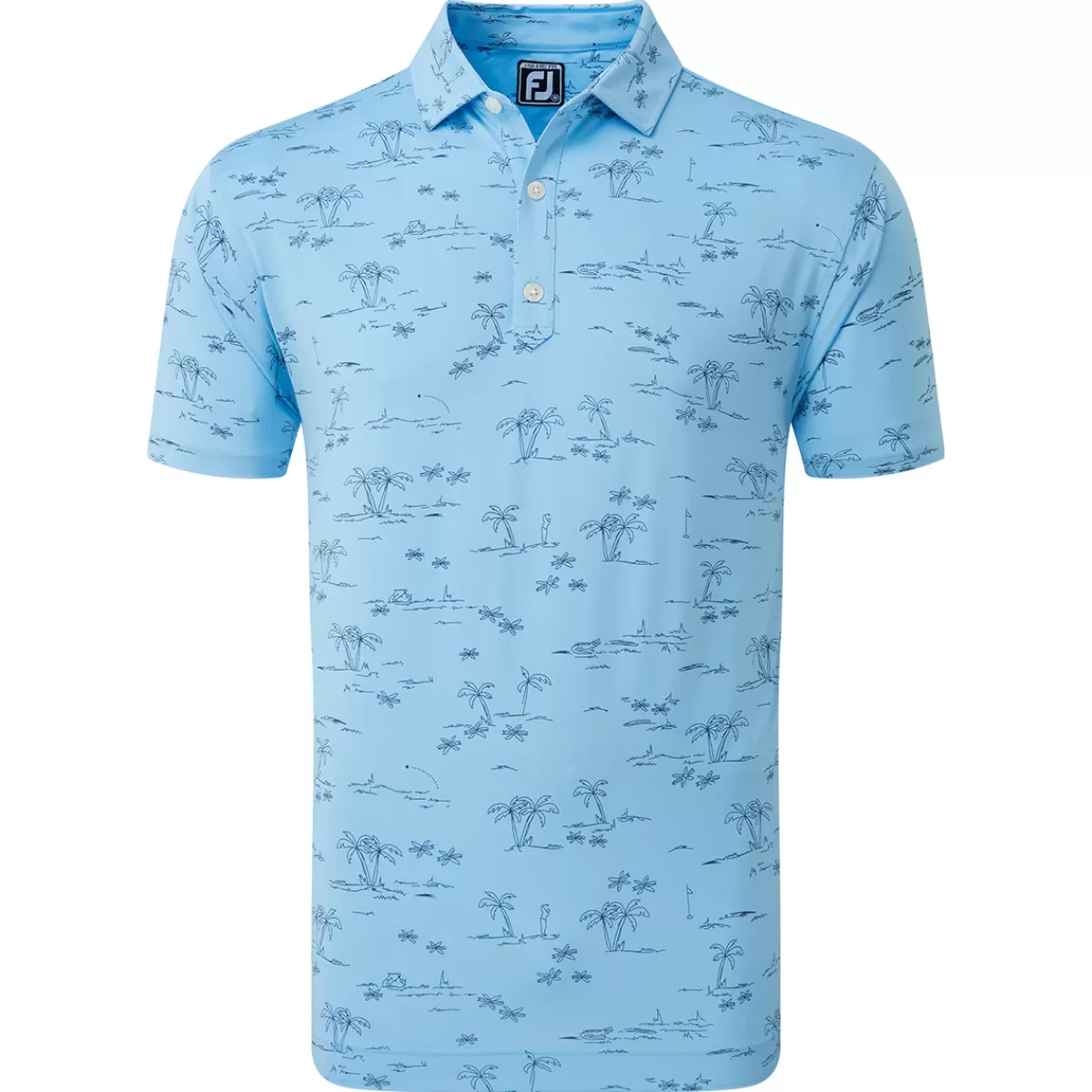 Online FootJoy Men's Tropic Golf Print Polo Shirt