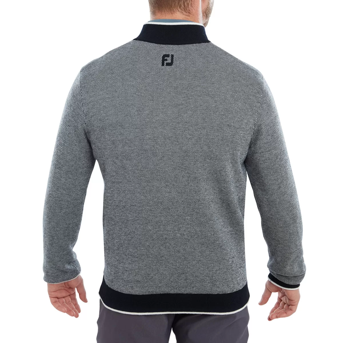 New Men's Wool Blend Full Zip Lined Golf Midlayer Men Men's Golf Jackets