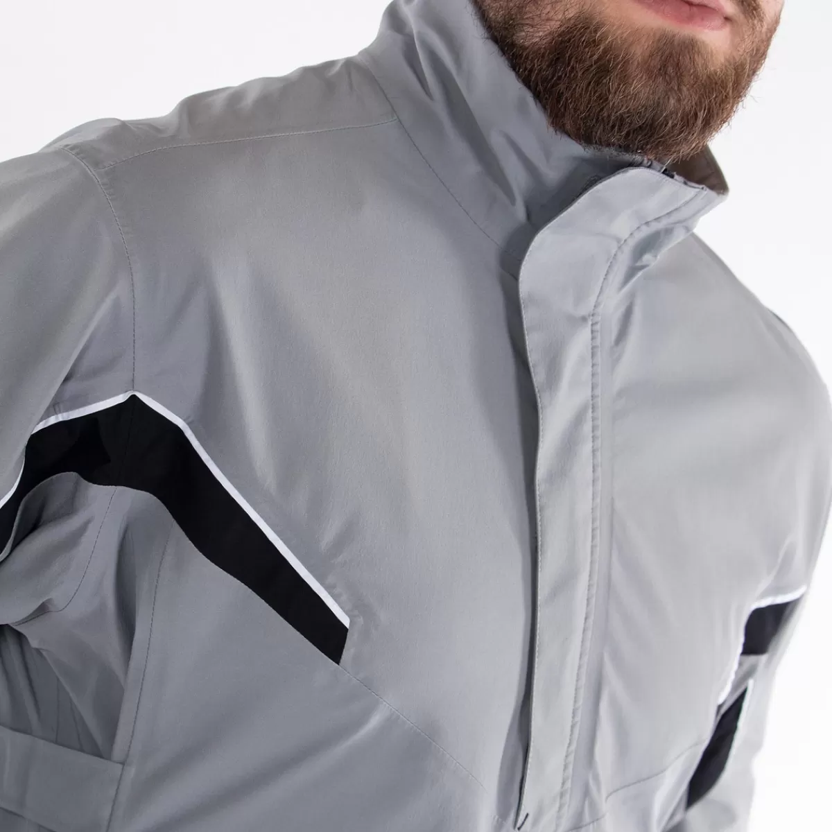 Hot Galvin Green Men's Abe Waterproof Golf Jacket Sharkskin/Black/White