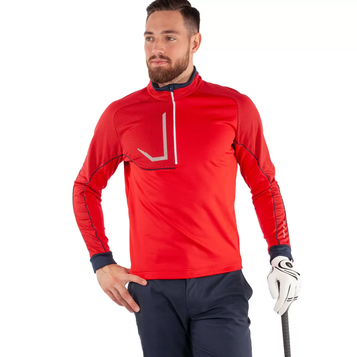 Shop Men's Daxton Golf Midlayer Men Men's Golf Sweaters