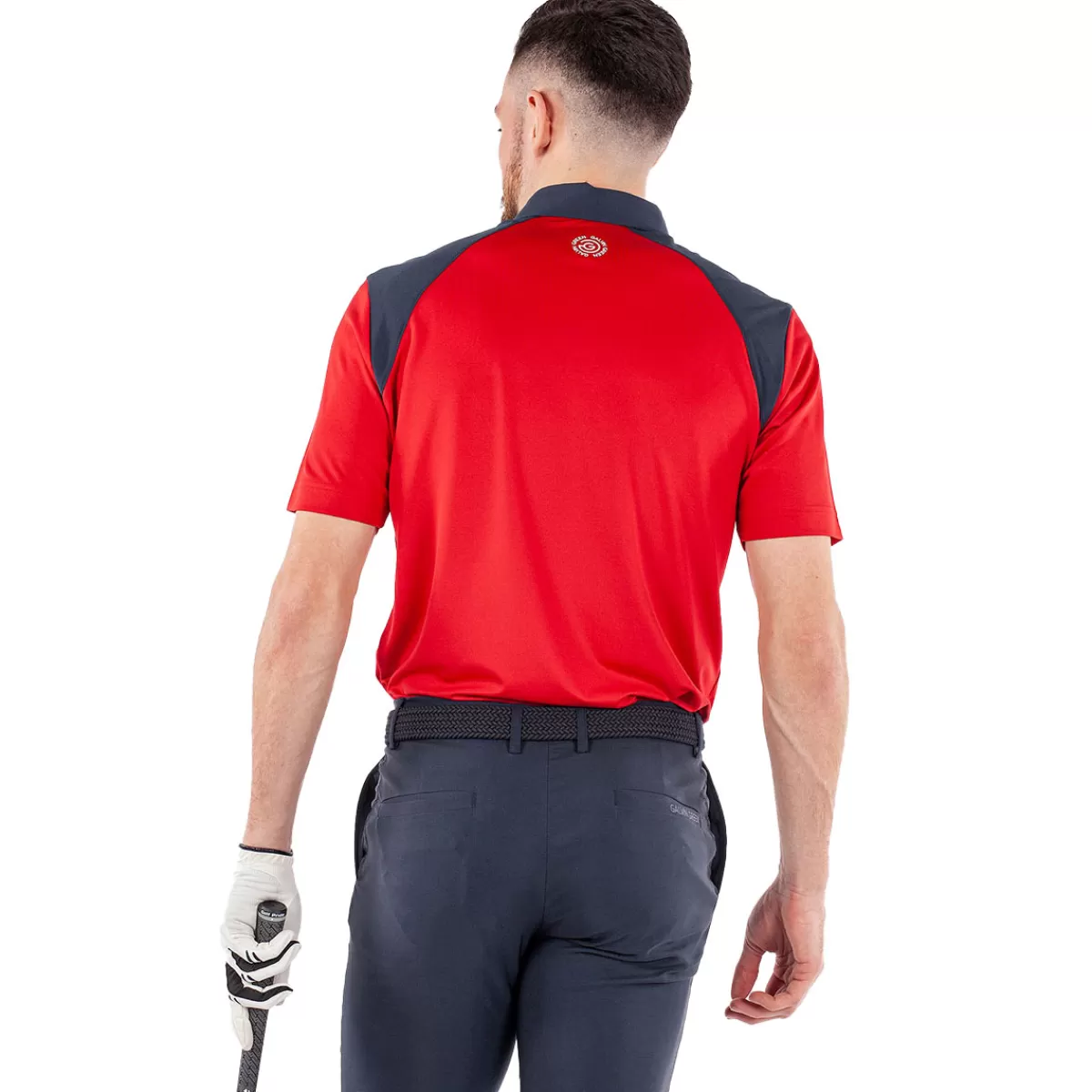 Best Galvin Green Men's Mapping Stretch Golf Polo Shirt Red/Navy/White