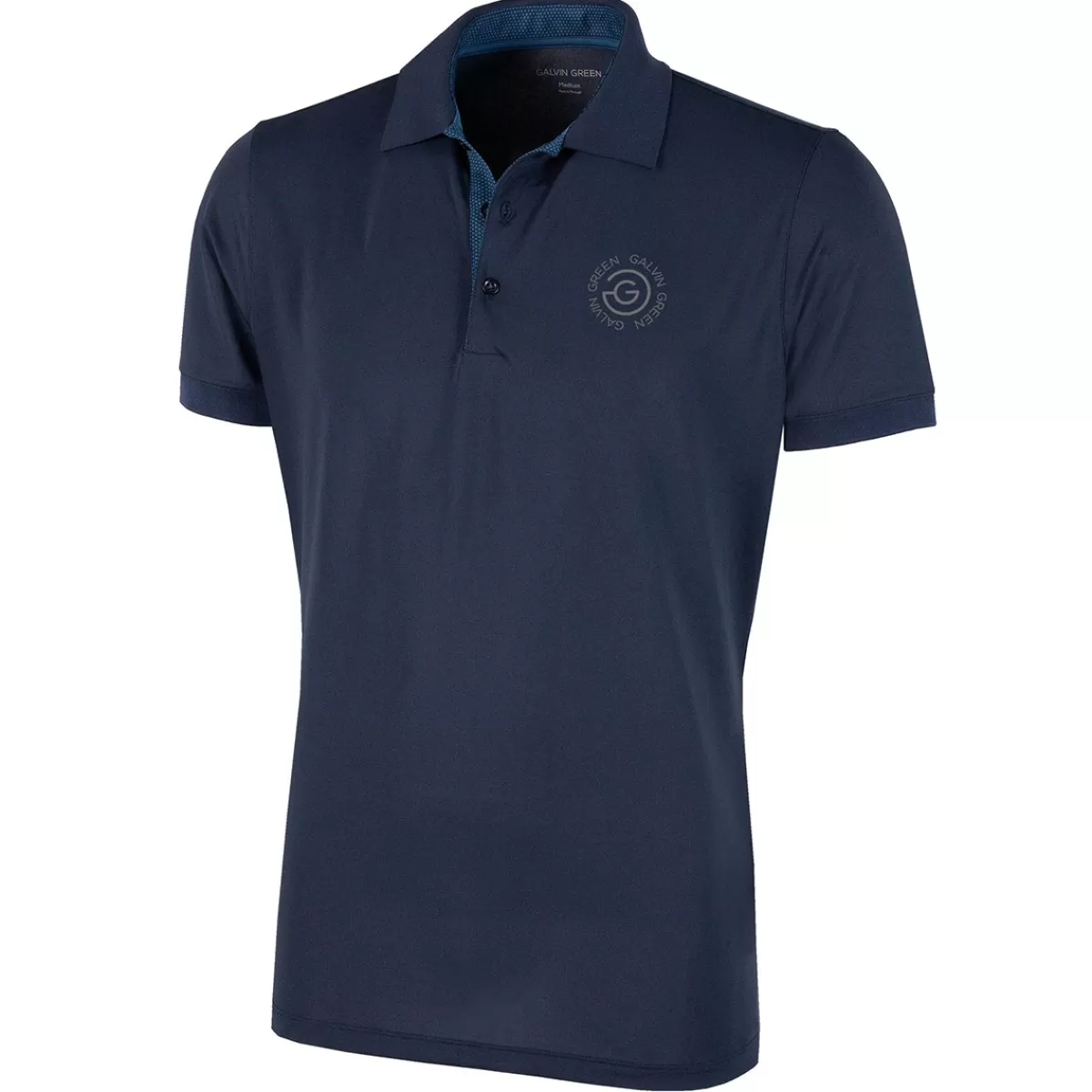 New Galvin Green Men's Max Uv Golf Polo Shirt Navy