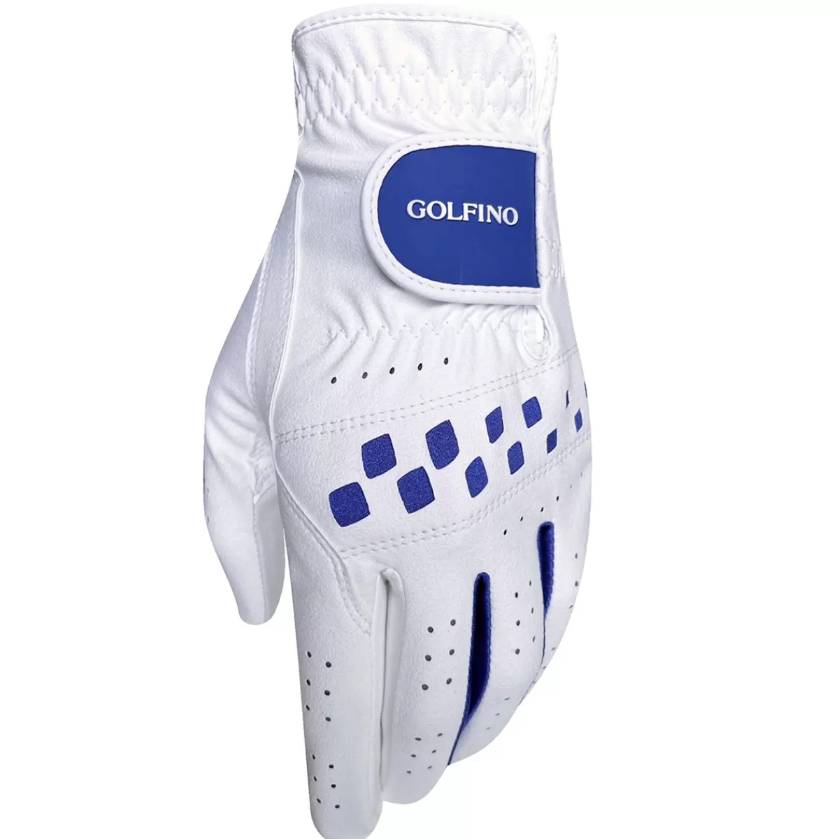 Fashion GOLFINO Ladies All Weather Hybrid Golf Glove White/Navy