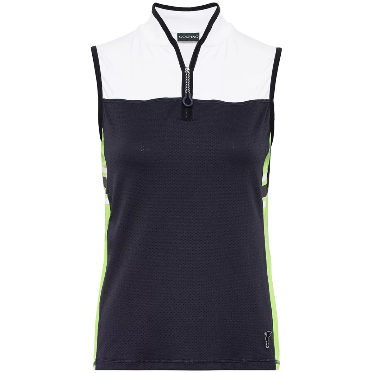 New GOLFINO Ladies Drive Troy Half Zip Sleeveless Golf Mid Layer Navy