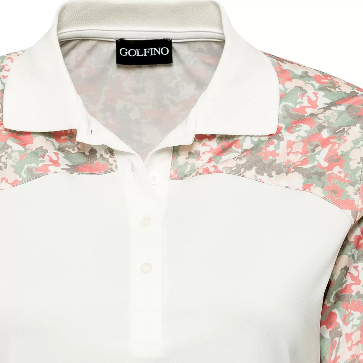 Clearance GOLFINO Ladies Match Play Short Sleeve Golf Polo Shirt Pearl