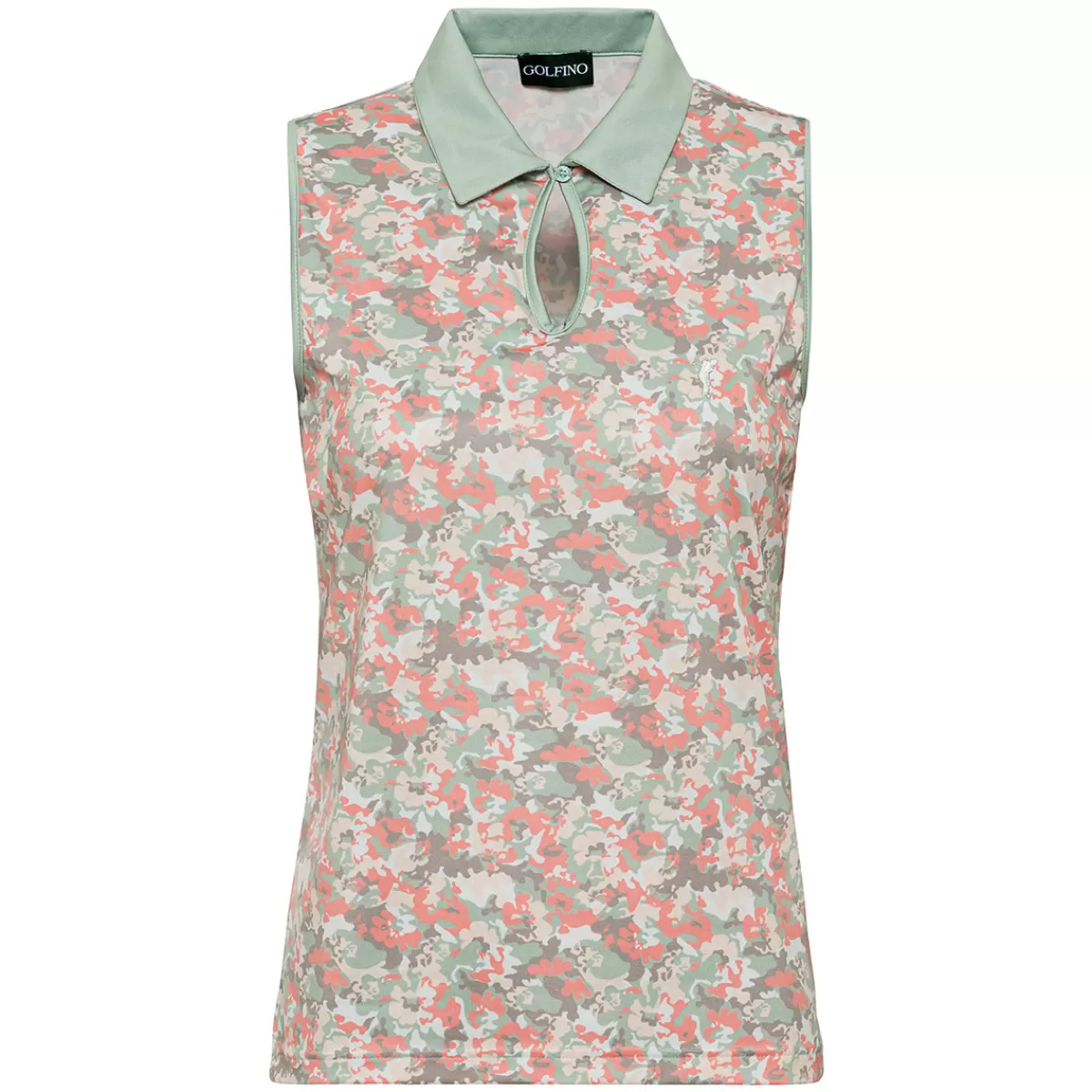 Sale GOLFINO Ladies Match Play Sl Stretch Golf Polo Shirt Grey/Sage
