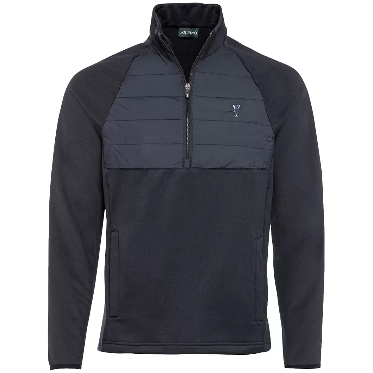 Fashion Men's Micro Fleece Half Zip Golf Midlayer Men Men's Golf Sweaters