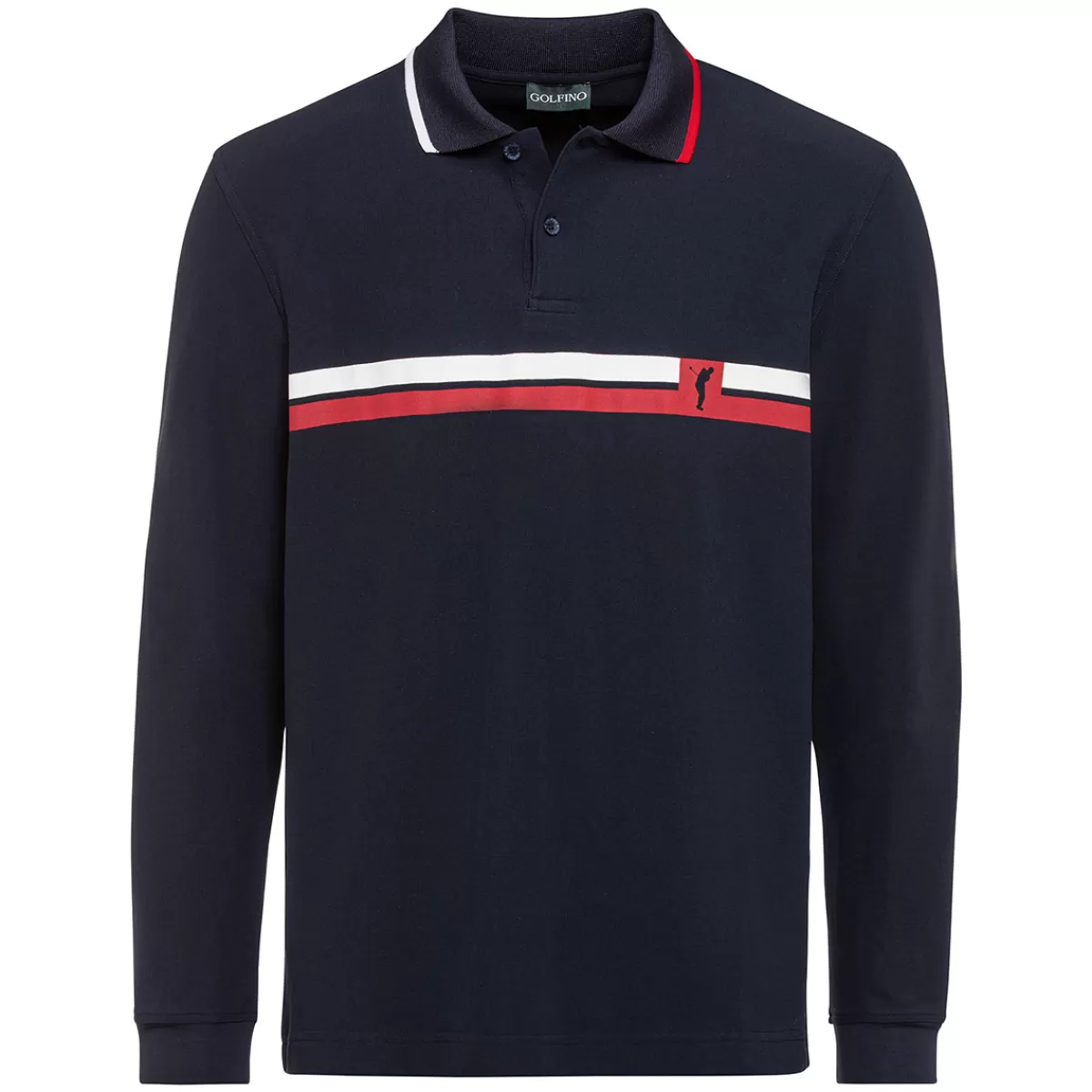Shop Men's Stripe Golf Polo Shirt Men Men's Golf Polo Shirts