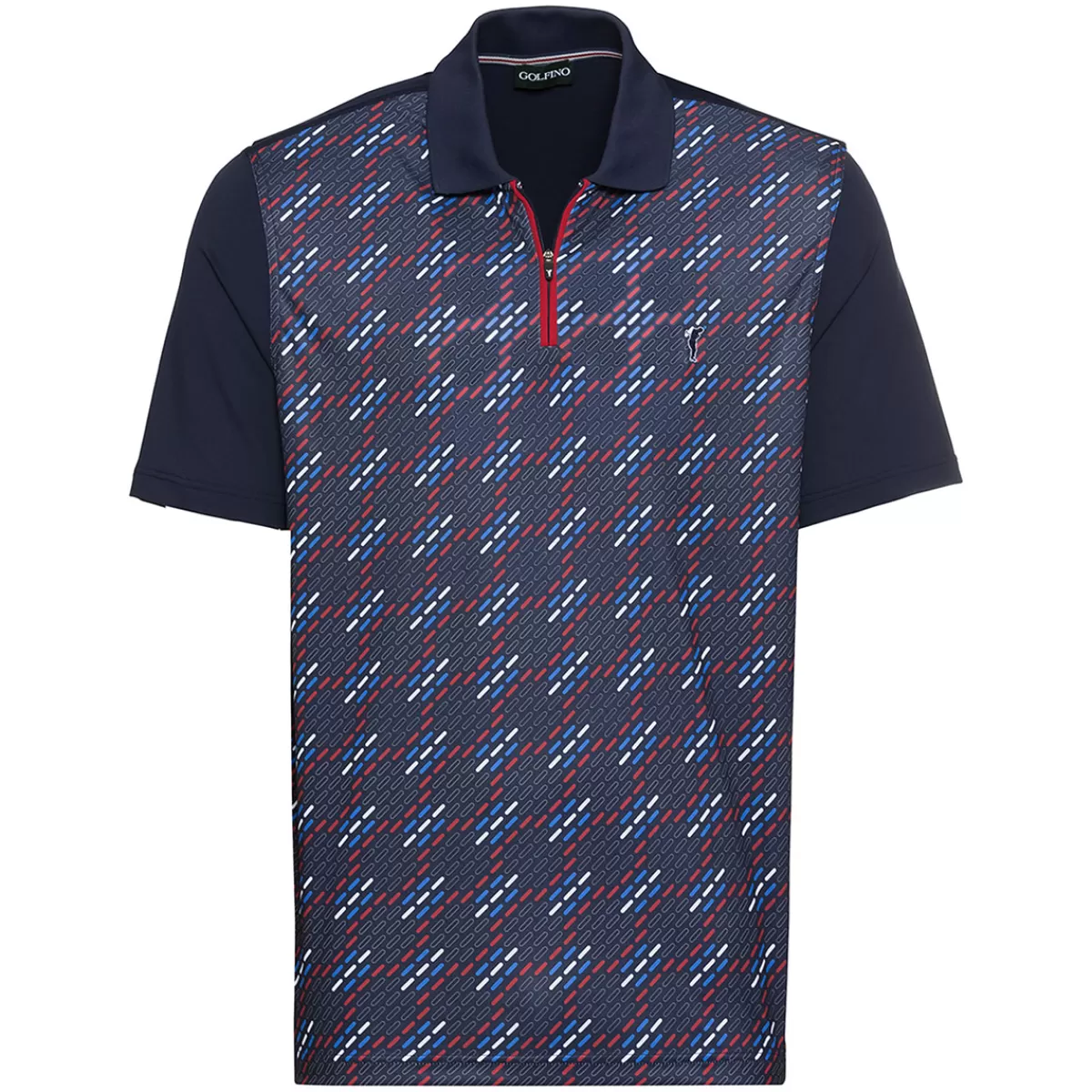 Best Sale GOLFINO Men's Tab Print Golf Polo Shirt Seven Seas
