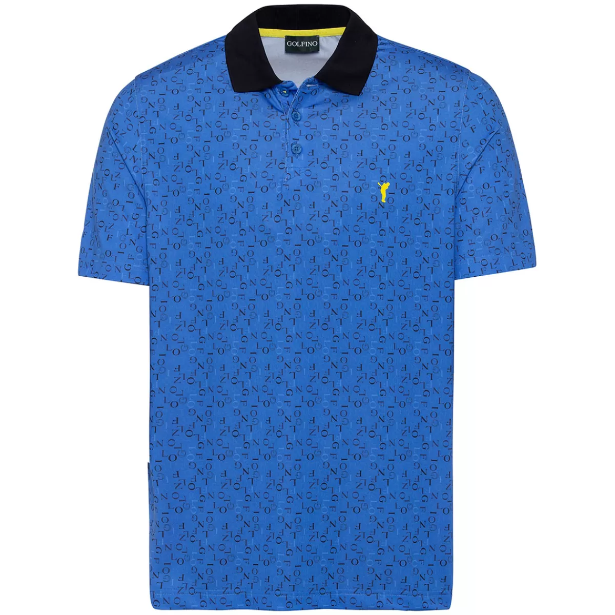 Cheap Men's Typo All-Over Golf Polo Shirt Men Men's Golf Polo Shirts