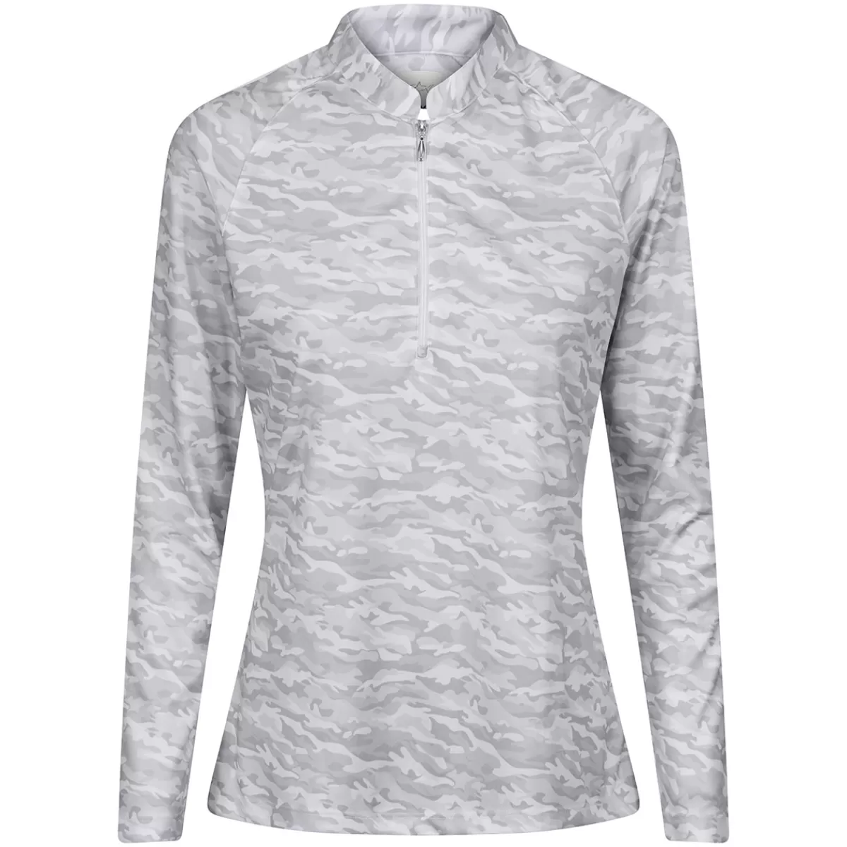Best Sale Greg Norman Camo Print Quarter Zip Ladies Midlayer