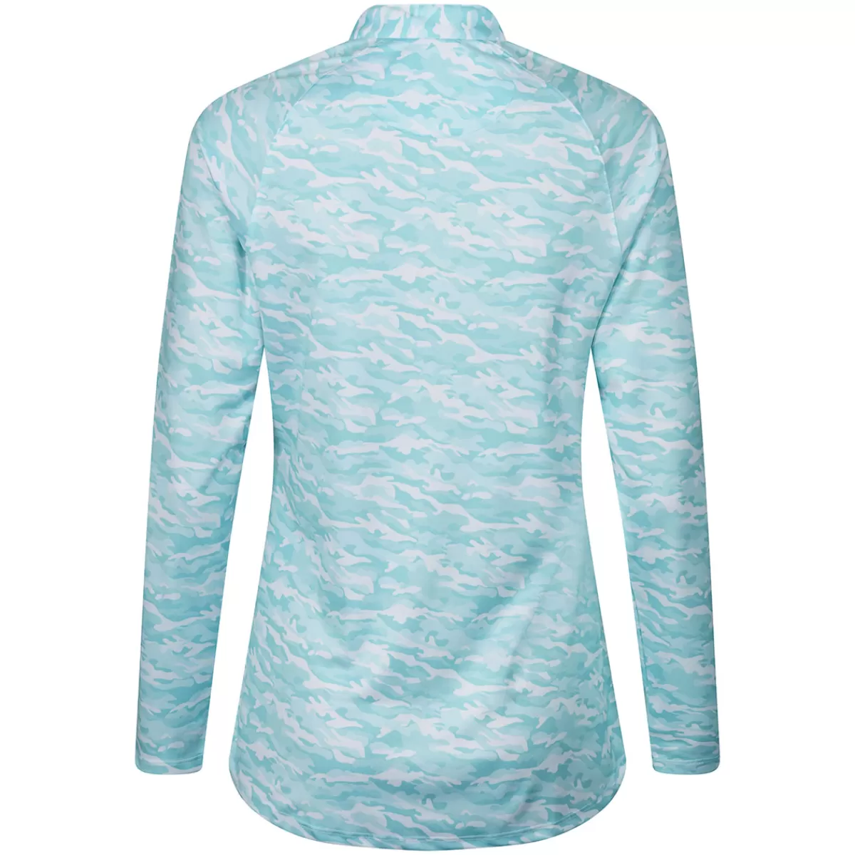 Online Greg Norman Camo Print Quarter Zip Ladies Midlayer