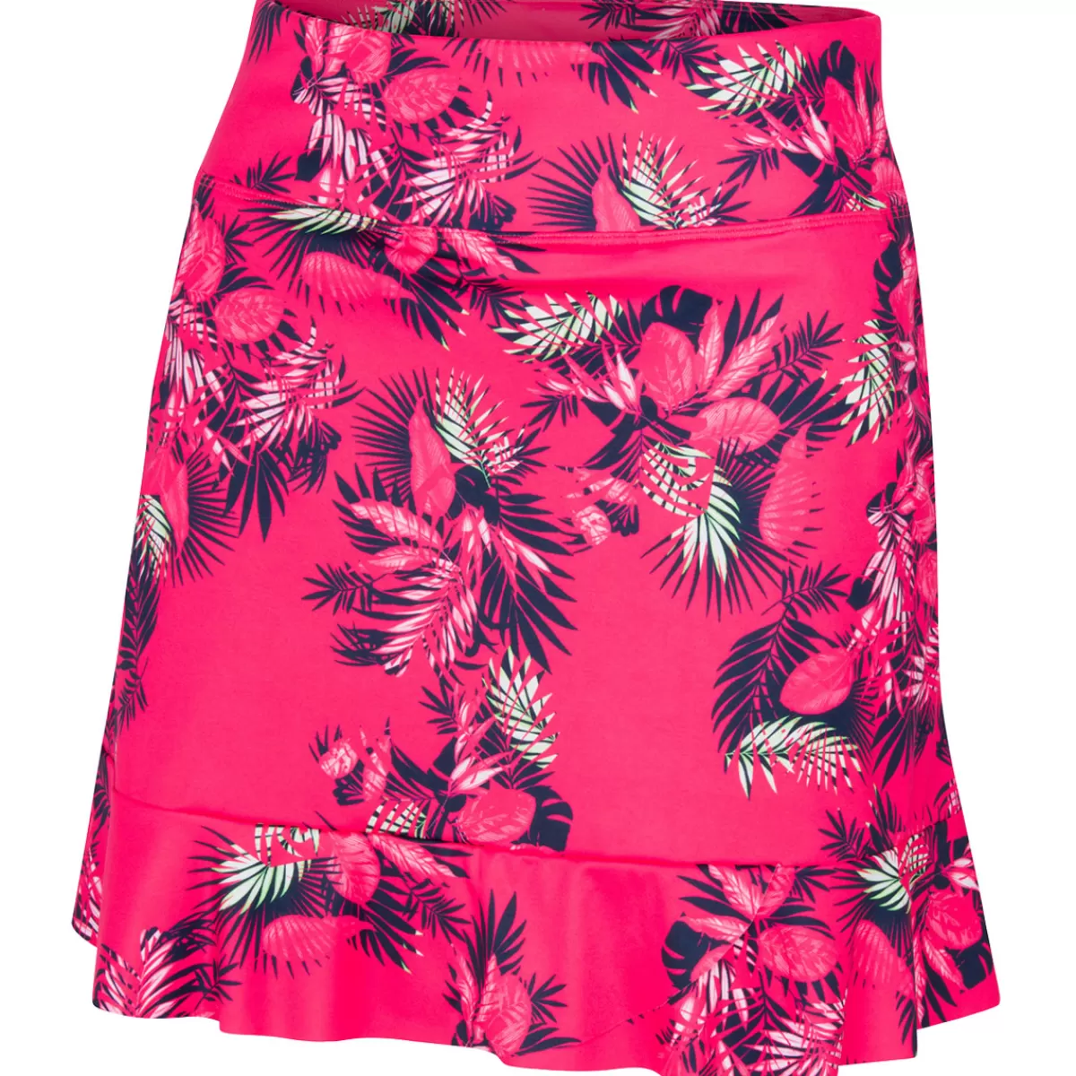 Outlet Greg Norman Ladies Corina Pull-On Golf Skort Strawberry