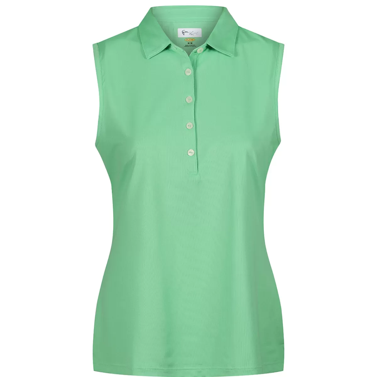Best Greg Norman Ladies Freedom Pique Sleeveless Golf Polo Shirt