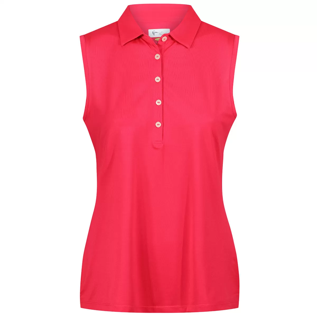 Best Sale Greg Norman Ladies Freedom Pique Sleeveless Golf Polo Shirt