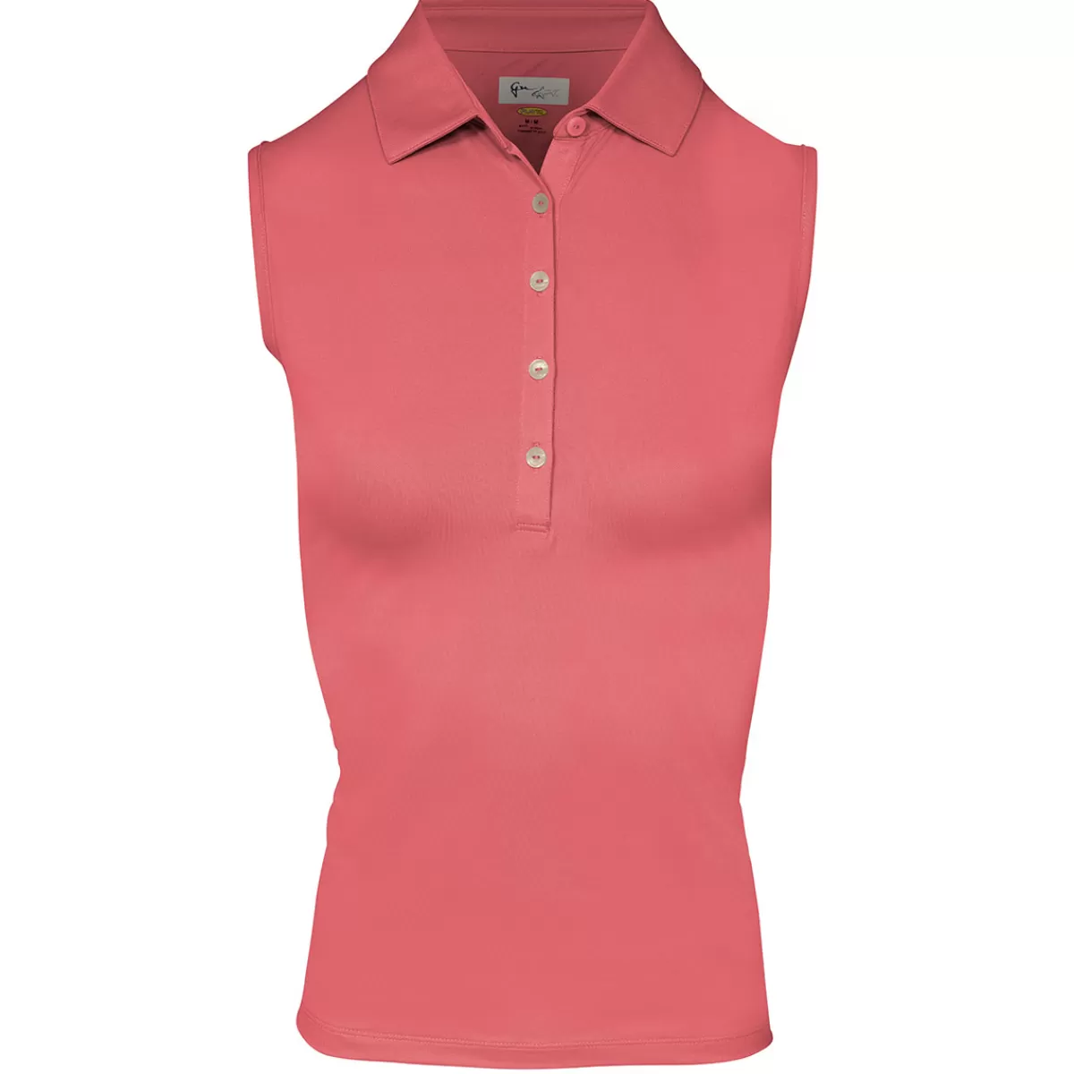 Best Sale Greg Norman Ladies Freedom Pique Sleeveless Golf Polo Shirt