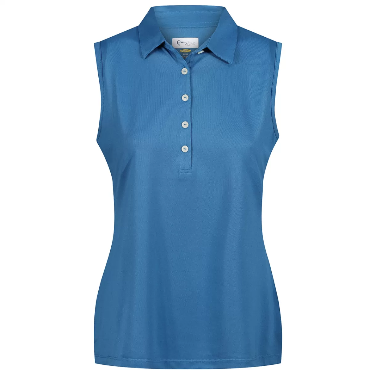 Best Sale Greg Norman Ladies Freedom Pique Sleeveless Golf Polo Shirt