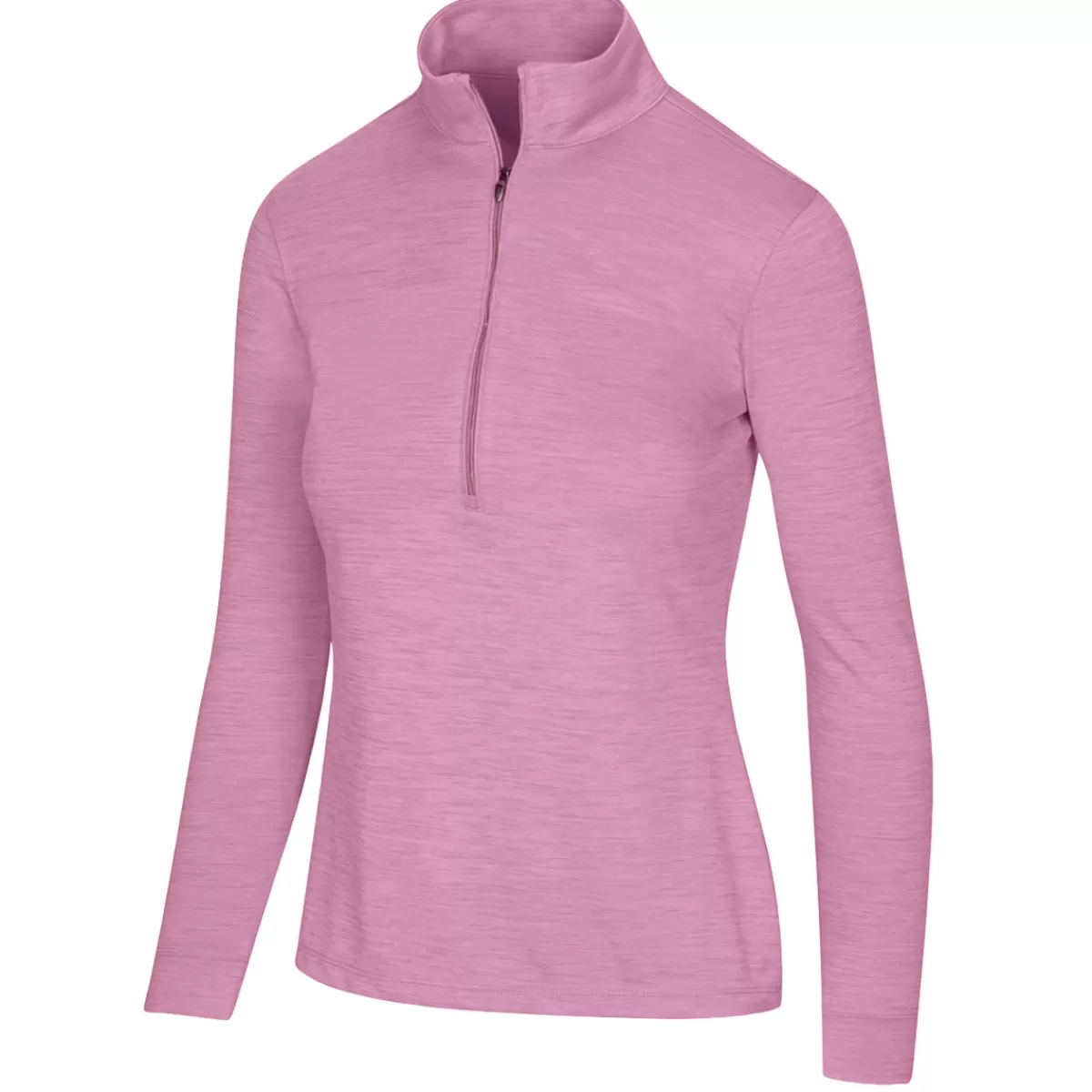 Store Greg Norman Ladies Half Zip Mock Golf Midlayer