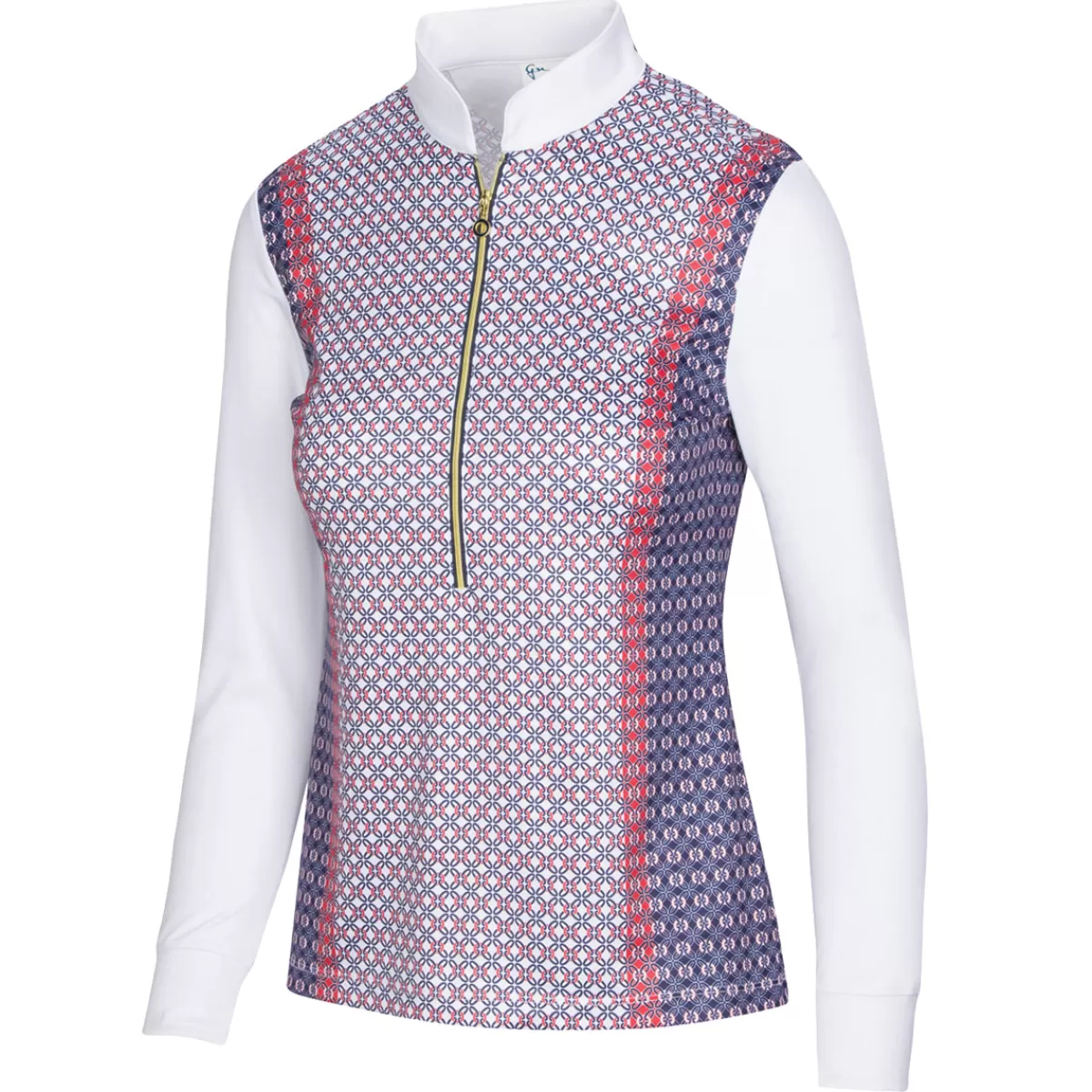 Fashion Greg Norman Ladies Harbor Half Zip Golf Midlayer White
