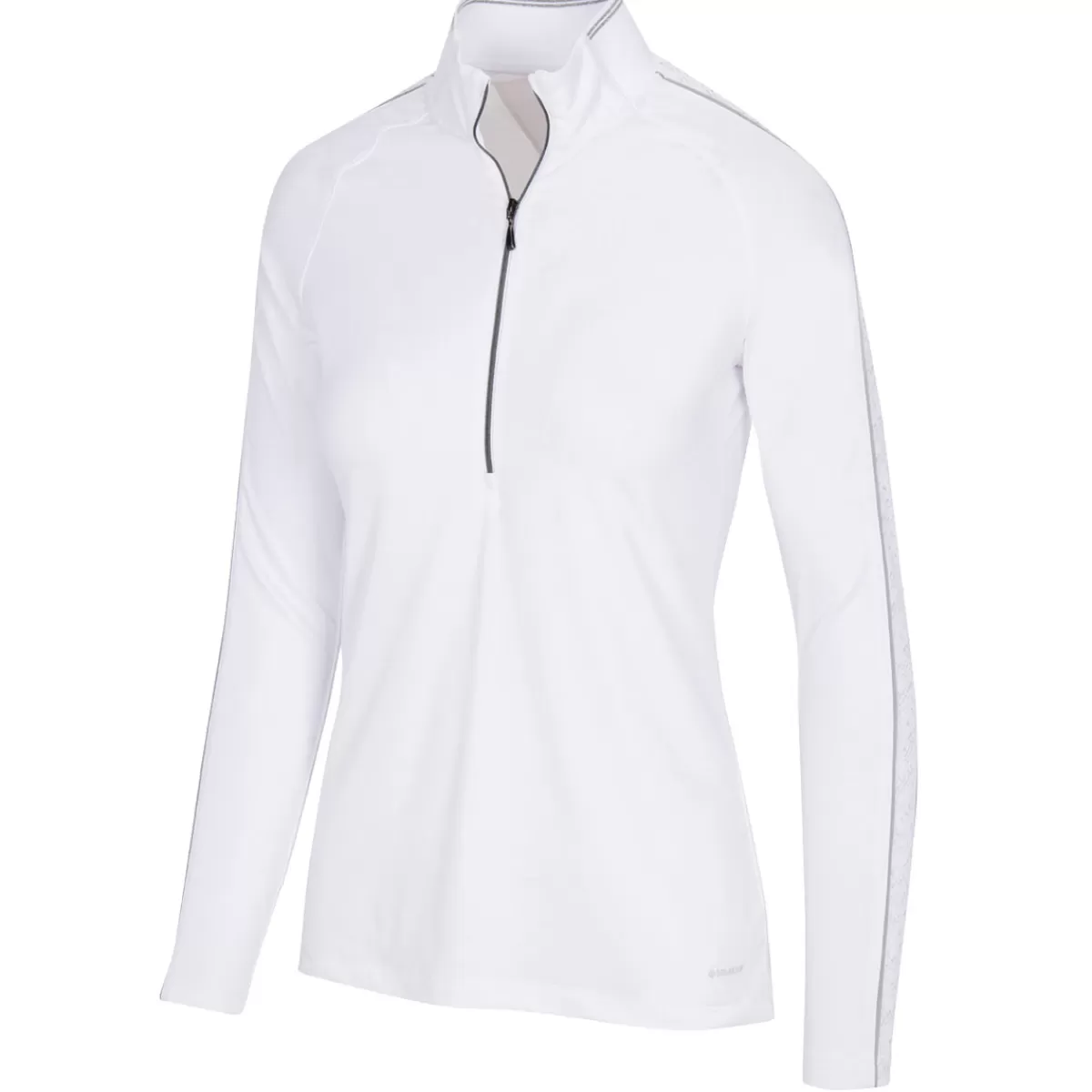 Cheap Greg Norman Ladies Helene Half Zip Golf Mid Layer White