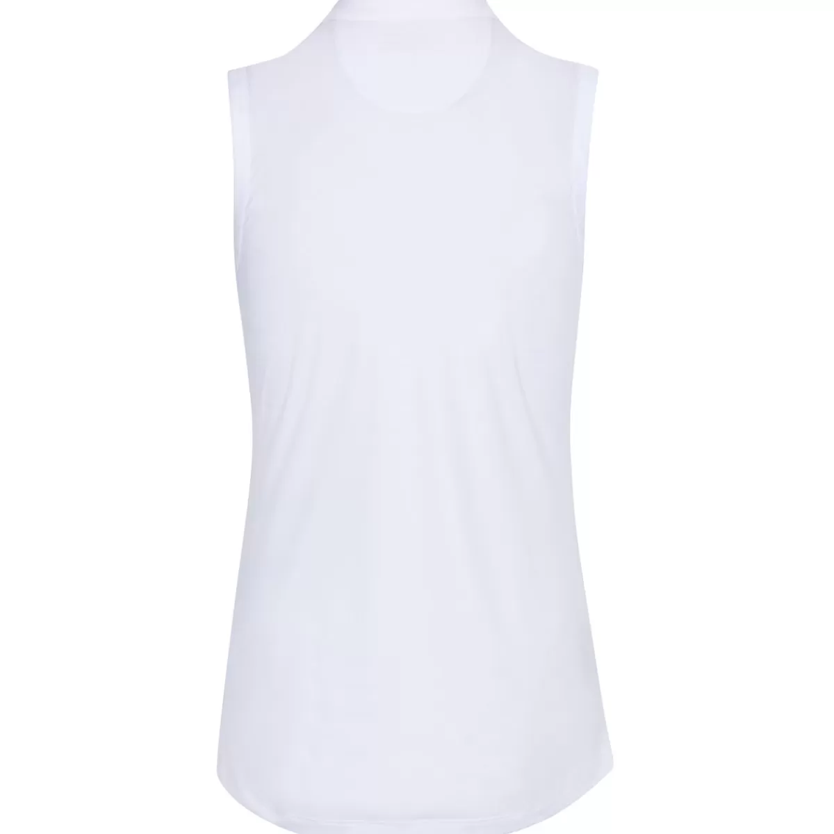 Store Greg Norman Ladies Mira Sleeveless Golf Polo Shirt White