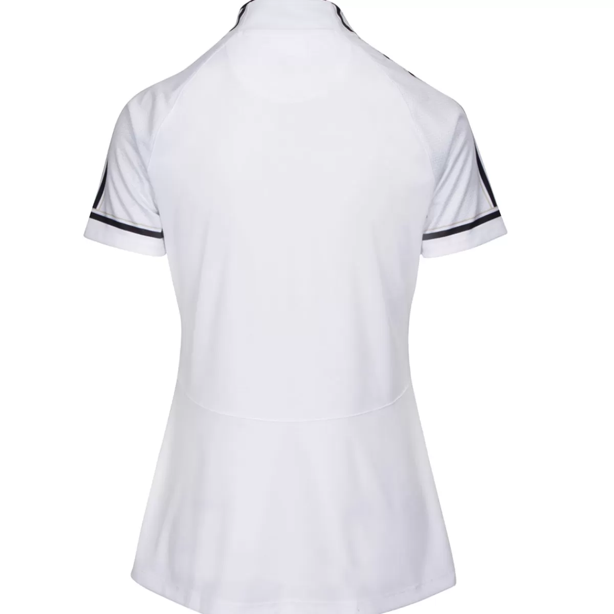 Best Sale Greg Norman Ladies Ml75 Journey Zip Golf Polo Shirt White