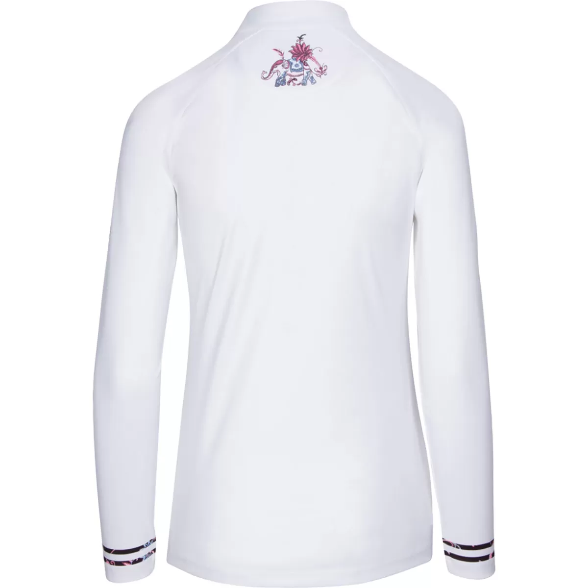 Shop Greg Norman Ladies Monarch Half Zip Golf Midlayer White