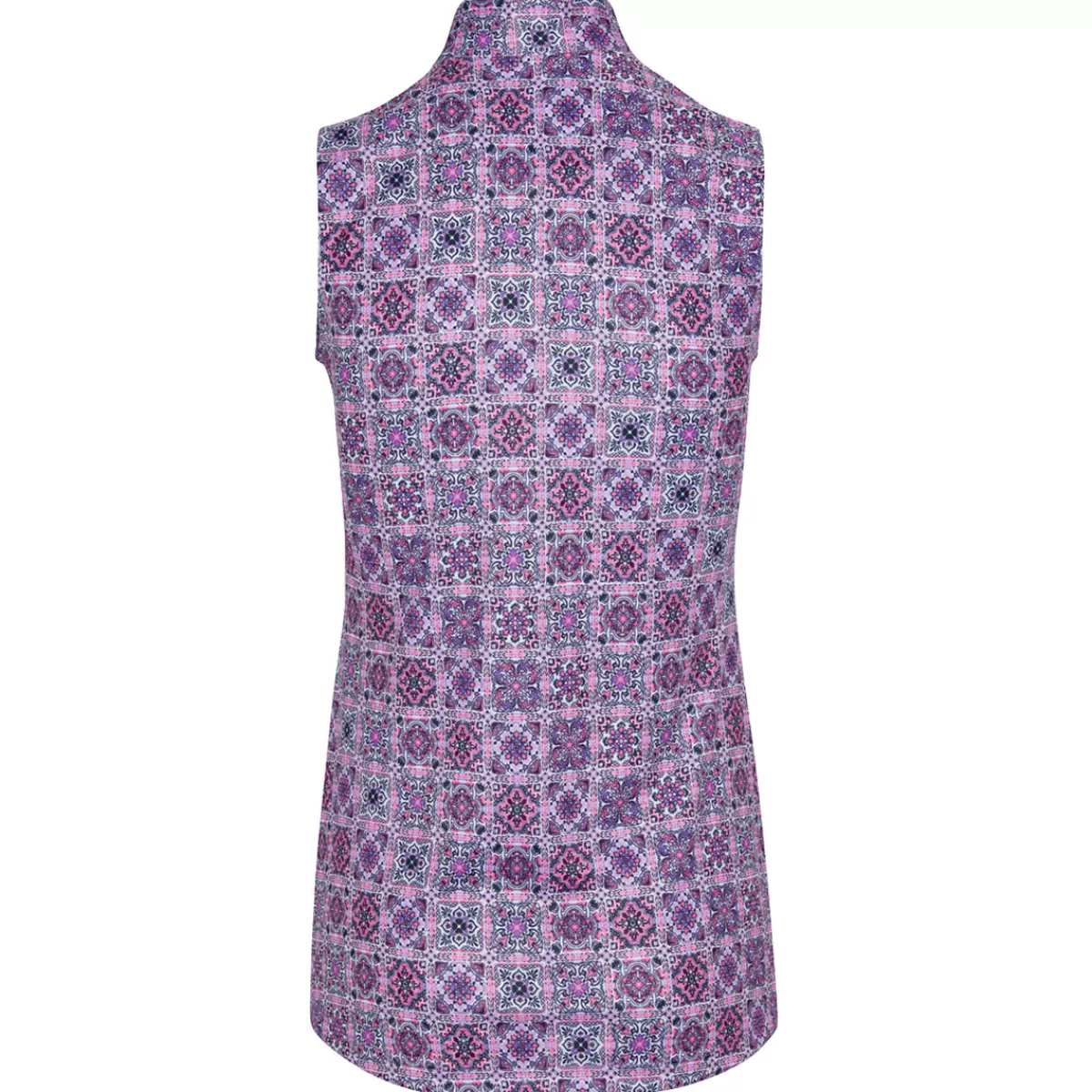 Discount Greg Norman Ladies Terrasa Sleeveless Golf Polo Shirt Iris